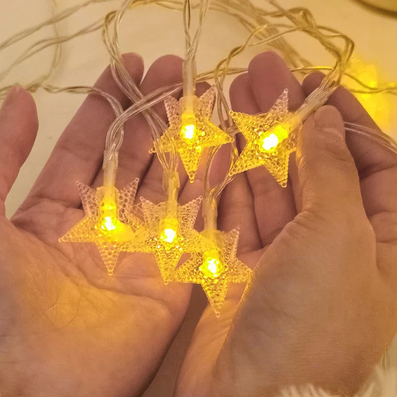 18 LEDs Star Shaped LED Fairy String Lights