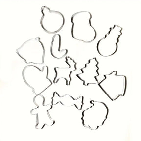 12-Piece Christmas Cookie Cutters Set