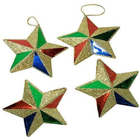 Christmas Tree Hanging Stars - 4 pcs