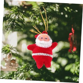 Mini Santa Claus Doll Pendant Hanging Ornaments, 6pcs