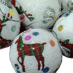 Christmas Tree Hanging Balls - 6 pcs