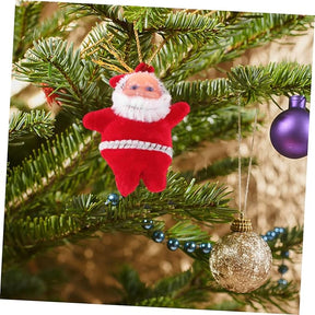 Mini Santa Claus Doll Pendant Hanging Ornaments, 6pcs