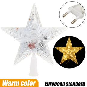 Christmas Tree Topper Star with Lights