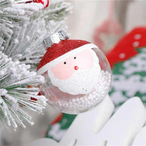 Plastic Christmas Ball Ornament for Home Decorations - 8cm