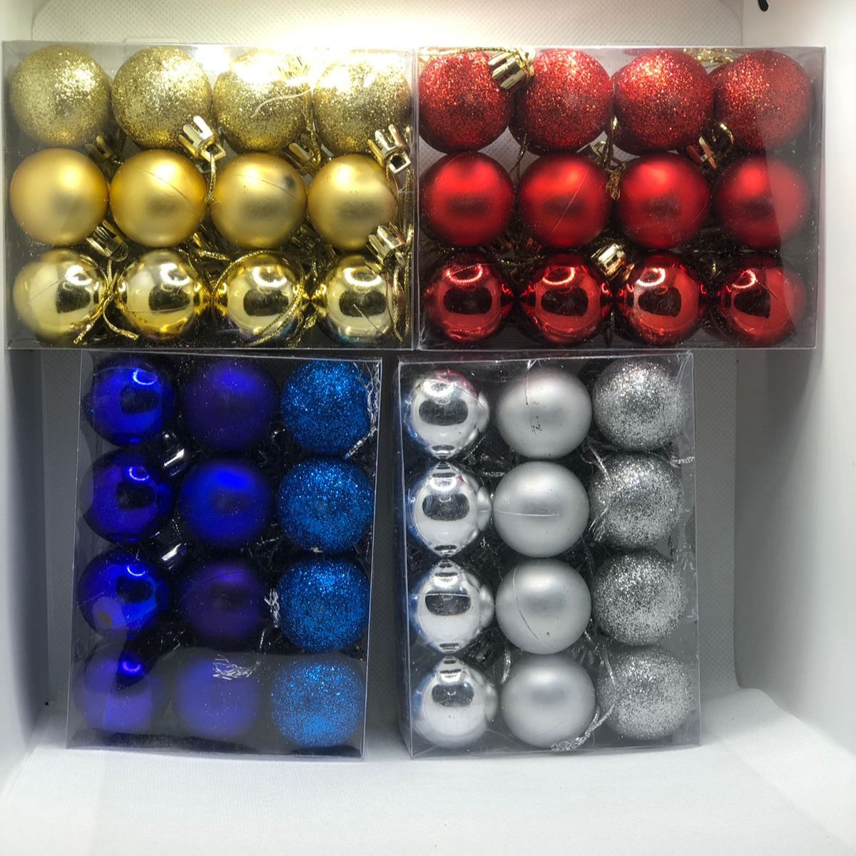 Christmas Party DIY Plastic Balls - 24 pcs