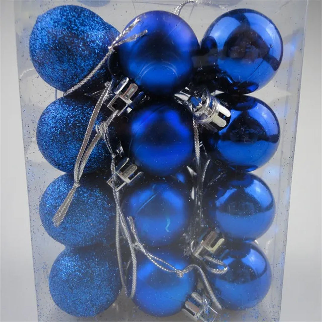 Christmas Party DIY Plastic Balls - 24 pcs