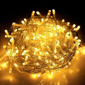 50 ft Warm Yellow Christmas Lights – 200 Bulbs