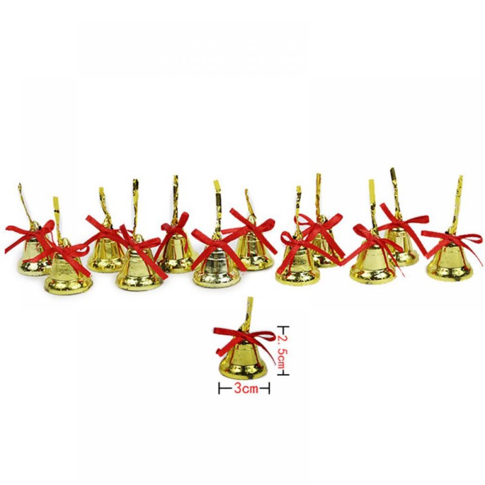 Xmarks 12 Pcs Christmas Bells - Hanging Ornaments for Christmas Tree