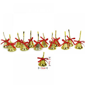 Xmarks 12 Pcs Christmas Bells - Hanging Ornaments for Christmas Tree