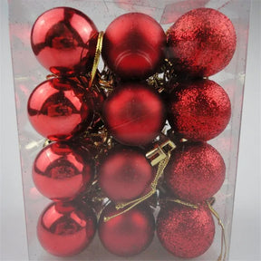 Christmas Party DIY Plastic Balls - 24 pcs